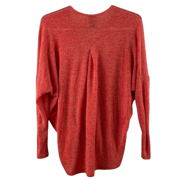 Clara Sun Woo Red Wrap Knit Top - Picture 2 of 4